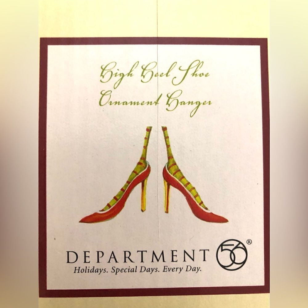 Krinkles High Heel Shoe ornament hanger in box